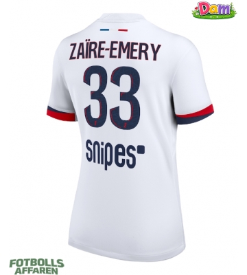 Paris Saint-Germain Warren Zaire-Emery #33 Bortatröja Kvinnor 2025-26 Kortärmad